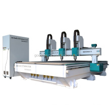 Three independent heads GC2130 GC1325 wood cnc router For wood door furniture